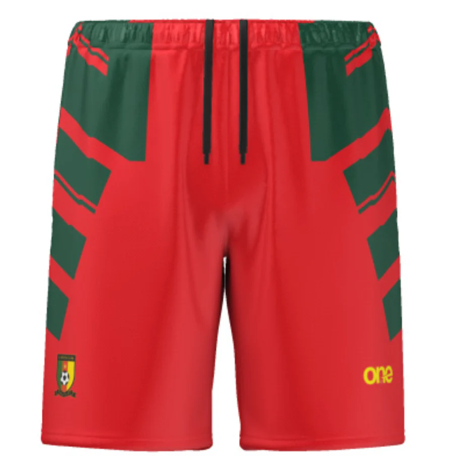 Official Cameroon FECAFOOT Red Shorts